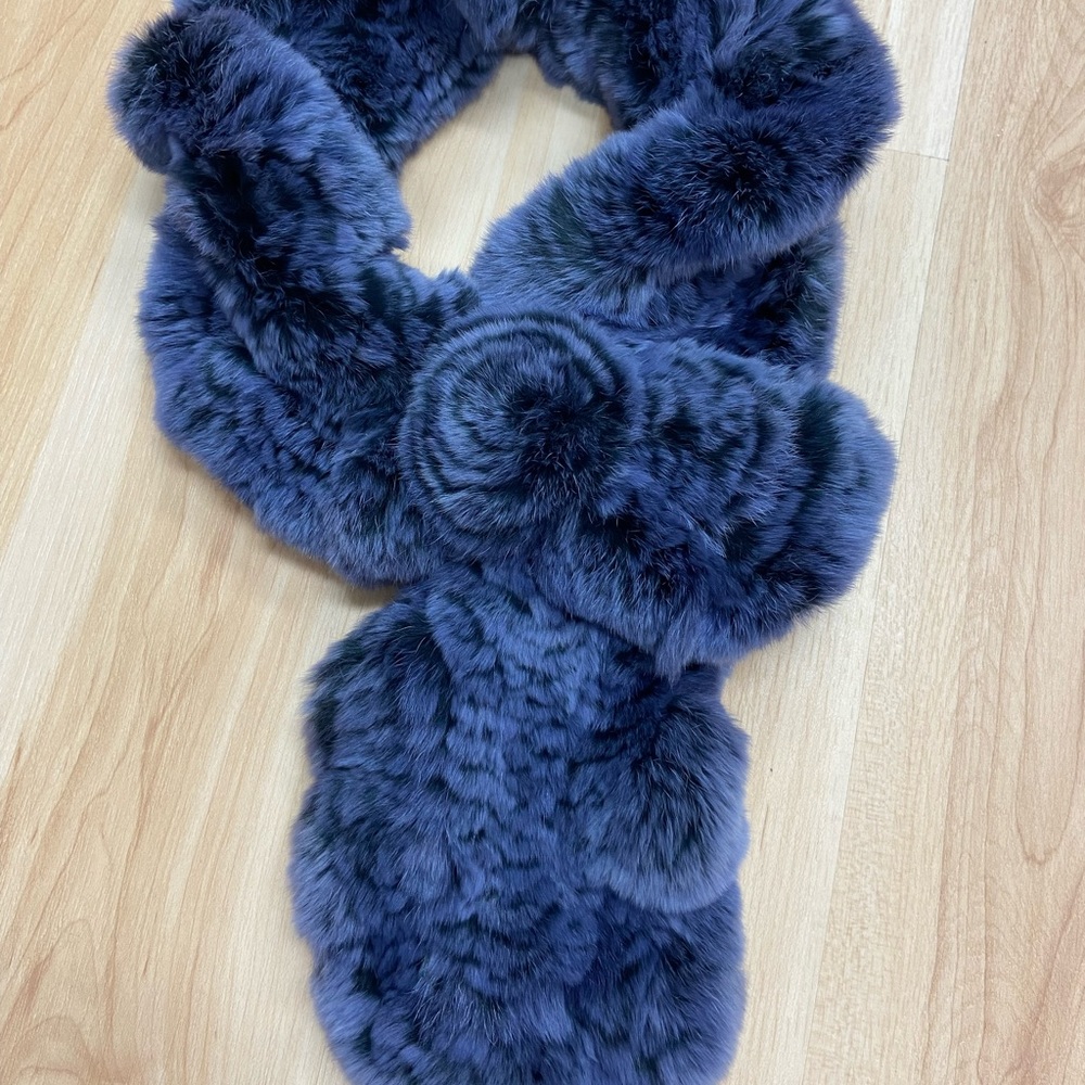 Brand new genuine rabbit scarf